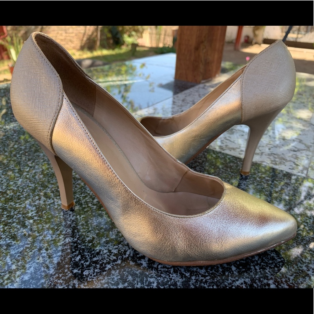 Andrea high-heel pumps gold size 8